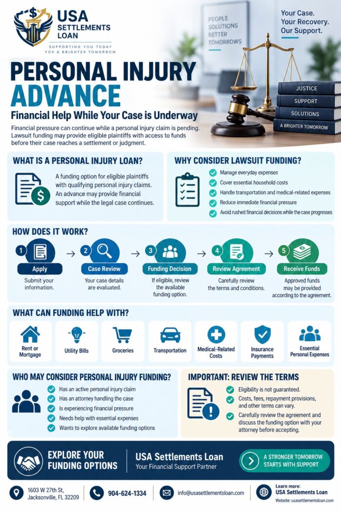 Personal Injury Advance: Financial Help While Your Case is Underway