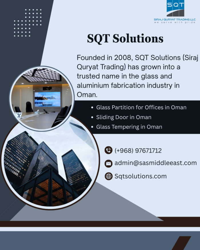 Premium Glass Doors in Muscat | SQT Solutions
