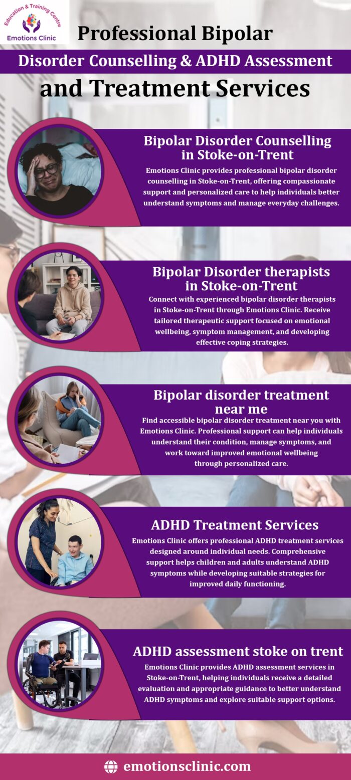 Professional Bipolar Disorder Counselling & ADHD Assessment and Treatment Services
