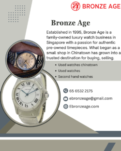 Used Watches Singapore | Authentic Luxury Timepieces | Bronze Age
