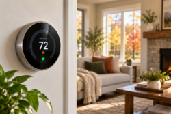 why does my trane thermostat say wait