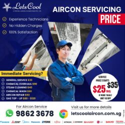 Aircon servicing price Singpore