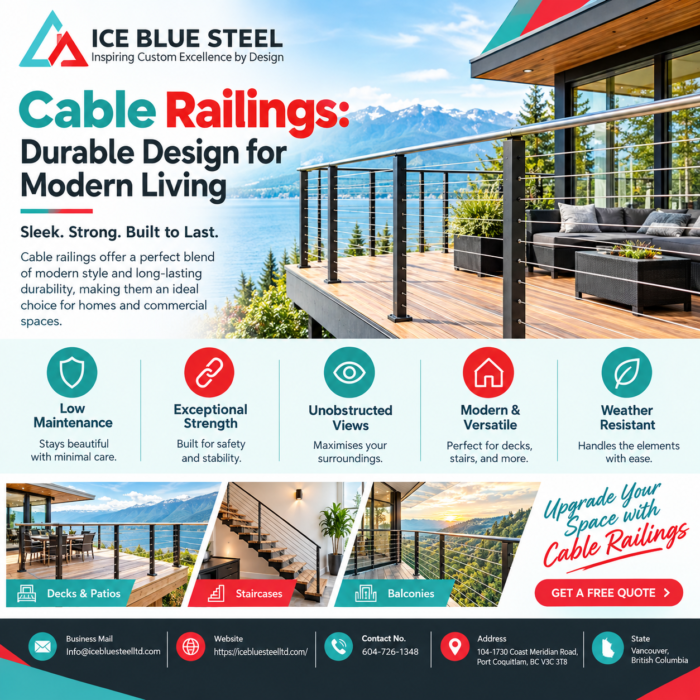 Cable Railings: Durable Design for Modern Living