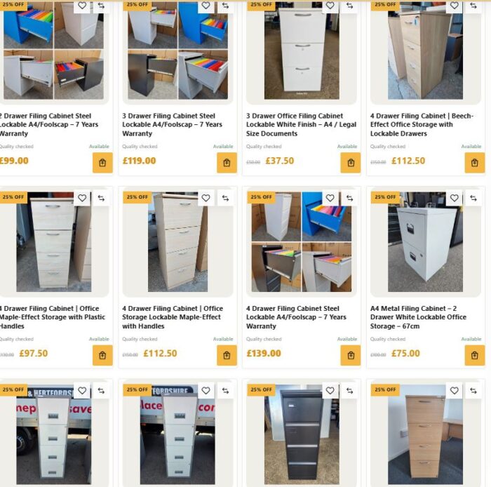 Second Hand Filing Cabinets | Smart Storage from £37.50