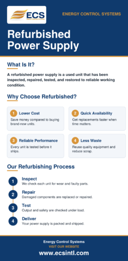 Refurbished power supply By Energy Control System