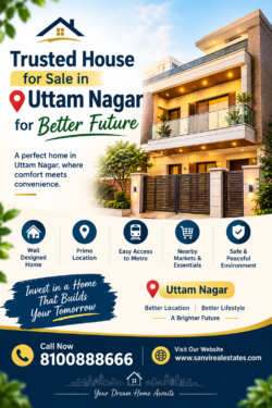 Trusted House for Sale in Uttam Nagar for Better Future